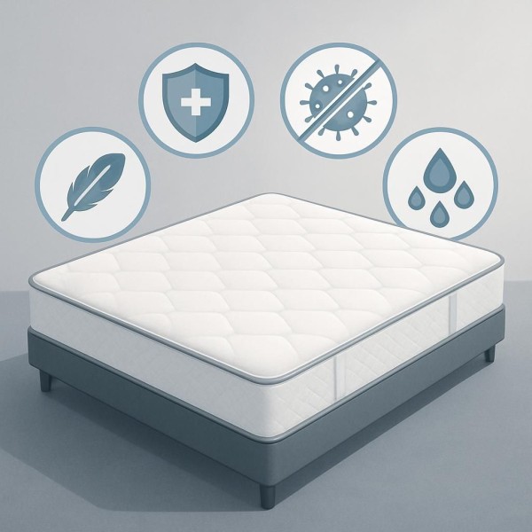 항균처리 침대 매트리스 이미지