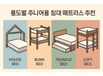 주니어용 침대 매트리스 이미지