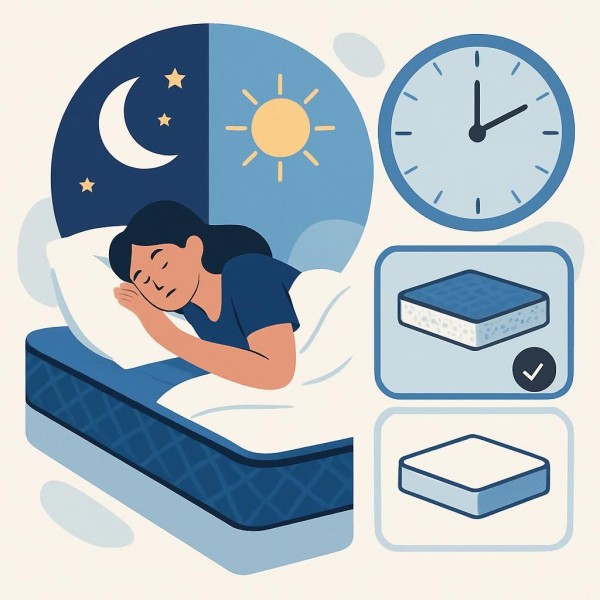 침대 매트리스와 일주기리듬