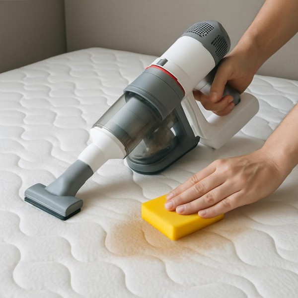 깨끗한 침대 매트리스 이미지